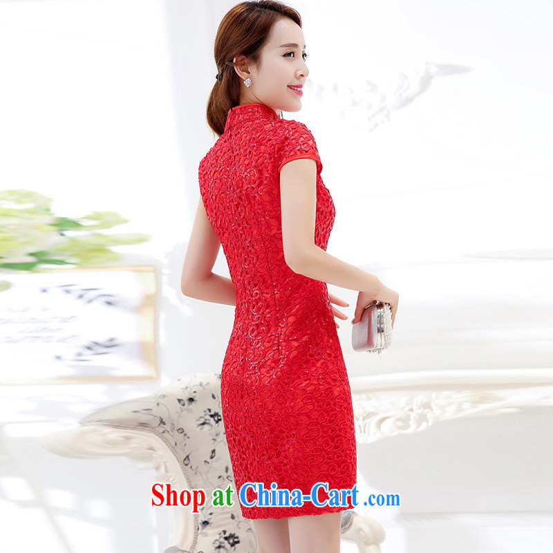 Mr Chau Tak-hay, summer 2015 the new Korean fashion bridal dresses serving toast dresses female Red 1576 L, Hee (XINI), shopping on the Internet