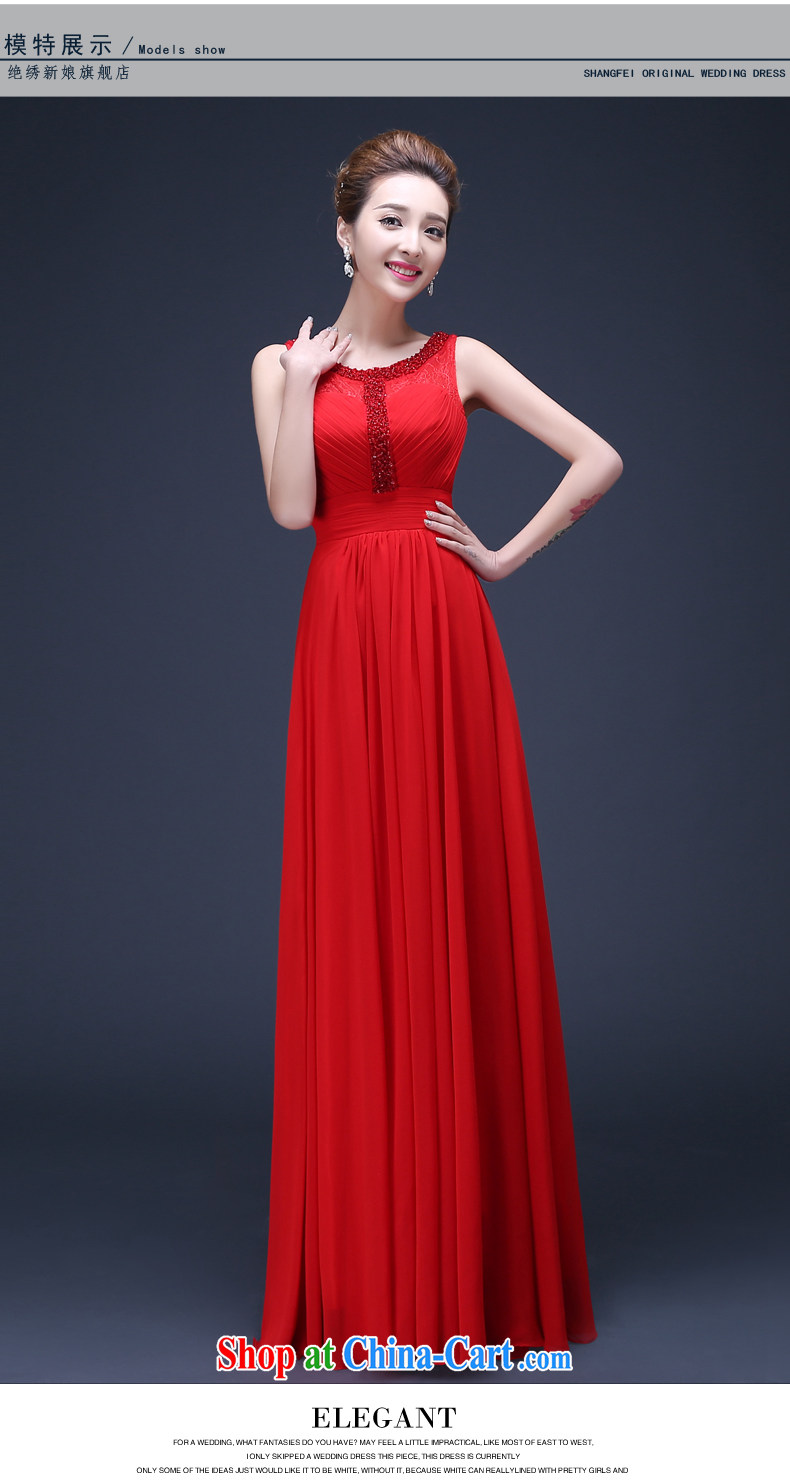 Spring 2015 new Korean Beauty long, large, red, double-shoulder marriages served toast annual dress red tailored final pictures, price, brand platters! Elections are good character, the national distribution, so why buy now enjoy more preferential! Health