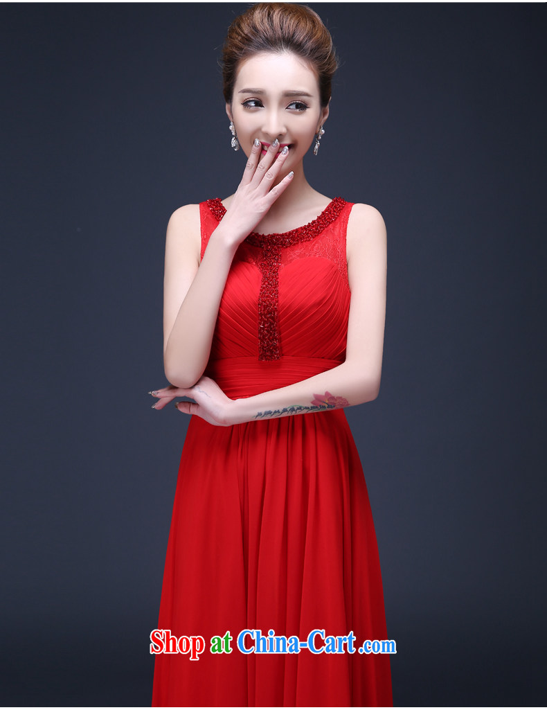 Spring 2015 new Korean Beauty long, large, red, double-shoulder marriages served toast annual dress red tailored final pictures, price, brand platters! Elections are good character, the national distribution, so why buy now enjoy more preferential! Health