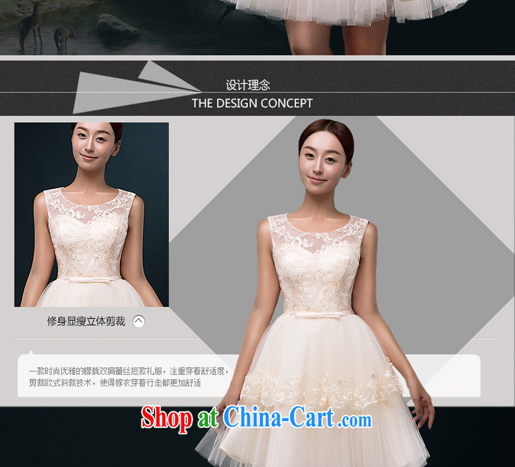 The Greek, Elizabeth (XILUOSHA) Wedding dress short bridesmaid dress shoulders champagne color small dress girl brides the wedding dress summer 2015 new champagne color XXL pictures, price, brand platters! Elections are good character, the national distribution, so why buy now enjoy more preferential! Health