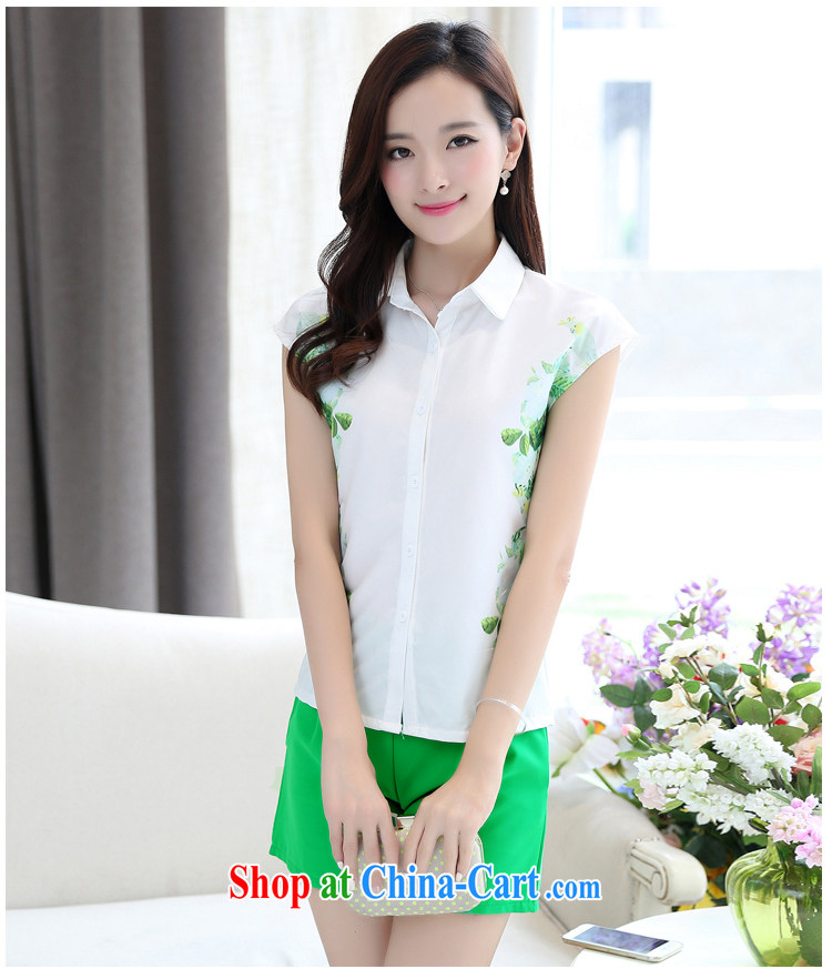 Real-time a summer ritual of female Two-piece with sweet little fresh T-shirt with short sleeves Wide Leg shorts Package Women 1033 white XXL pictures, price, brand platters! Elections are good character, the national distribution, so why buy now enjoy more preferential! Health