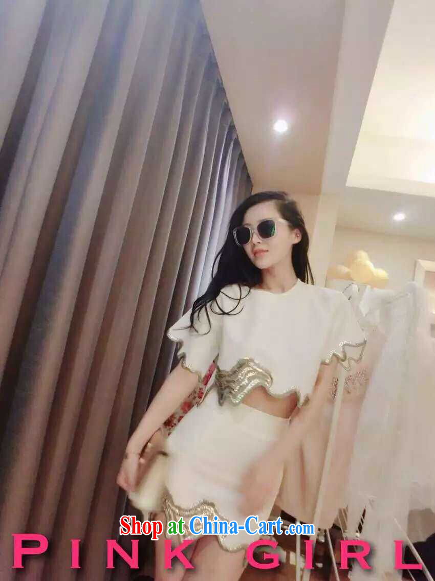 Name Yuan sexy style, wavy embroidery, T-shirt body skirt Two Piece Set with 704 black are code pictures, price, brand platters! Elections are good character, the national distribution, so why buy now enjoy more preferential! Health