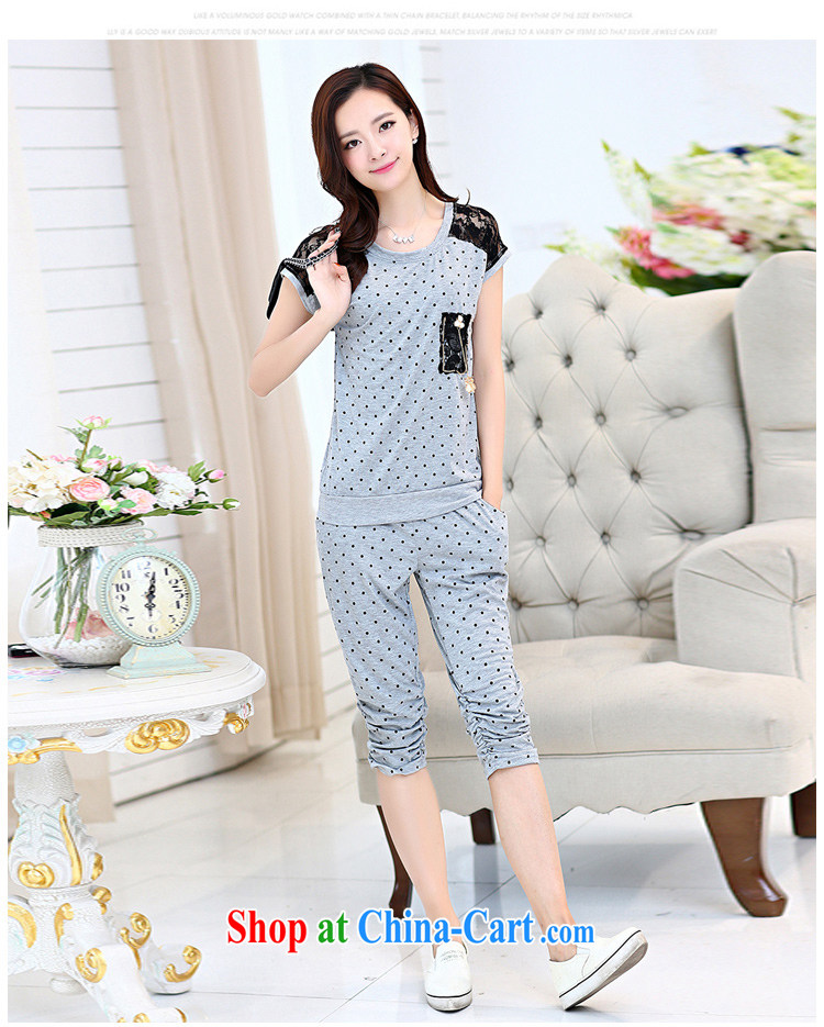 2015 new summer loose the fat and short-sleeved T shirts 7 pants leisure suite 1024 #black XXXL pictures, price, brand platters! Elections are good character, the national distribution, so why buy now enjoy more preferential! Health
