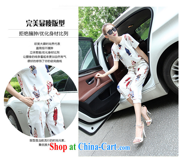 The European site 2015 summer new Europe snow woven stamp 9 pants Leisure package and stylish girl 8027 white XL pictures, price, brand platters! Elections are good character, the national distribution, so why buy now enjoy more preferential! Health