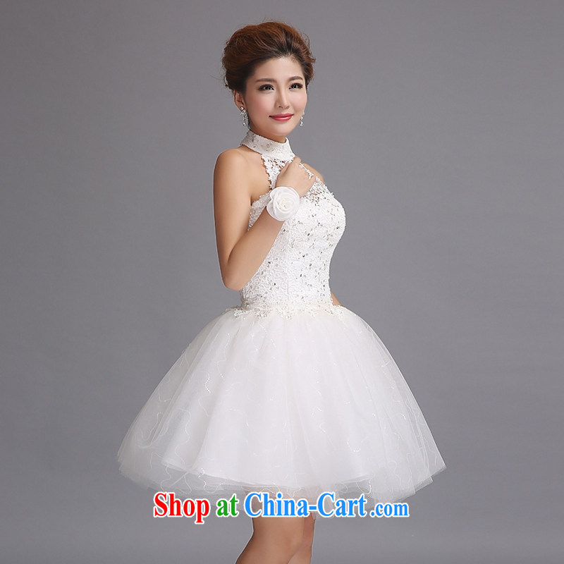 Yong-yan and new short skirt and sister 2015 is also wedding dresses bridesmaid wedding dress the small dress white. size color will not be refunded, and Yong-yan good offices, shopping on the Internet