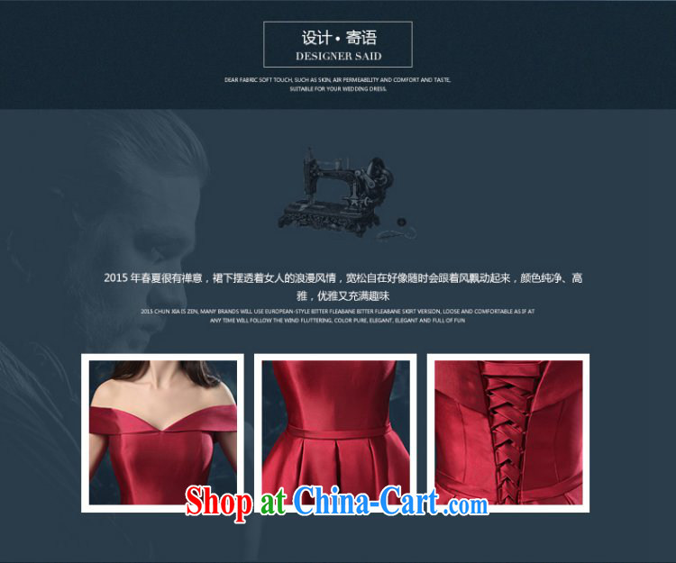 2015 new high-end custom bridal wedding toast served a summer field shoulder strap cultivating long banquet dress red XXL (graphics thin dress) pictures, price, brand platters! Elections are good character, the national distribution, so why buy now enjoy more preferential! Health