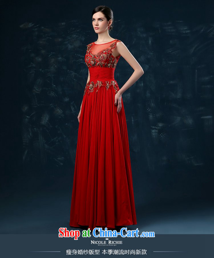 Toasting Service Bridal Fashion 2015 new summer shoulders cultivating red wedding dress bridal Evening Dress long red XXL (graphics thin dress) pictures, price, brand platters! Elections are good character, the national distribution, so why buy now enjoy more preferential! Health