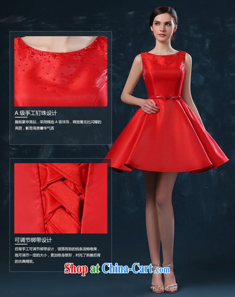 2015 new bride toast serving summer short stylish beauty wedding dresses red wedding dress banquet red XXL (graphics thin dress) pictures, price, brand platters! Elections are good character, the national distribution, so why buy now enjoy more preferential! Health