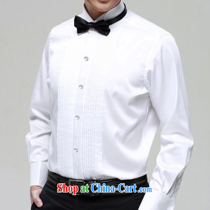 white long-sleeved boys Men show clothing shirt collar shirt male stage choir Cantata clothing black 45 pictures, price, brand platters! Elections are good character, the national distribution, so why buy now enjoy more preferential! Health