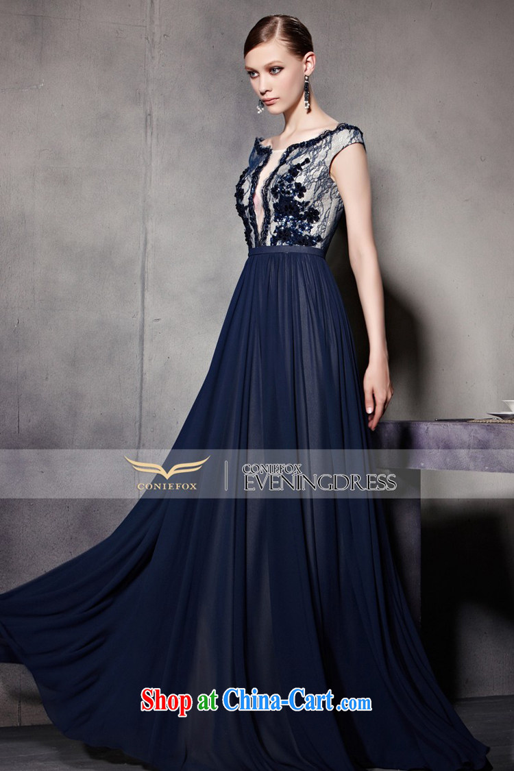 Creative Fox Evening Dress blue floral shoulders, Evening Dress evening dress uniform toast the shoulder fall dress appearances dress courtesy service 30,525 picture color XXL pictures, price, brand platters! Elections are good character, the national distribution, so why buy now enjoy more preferential! Health