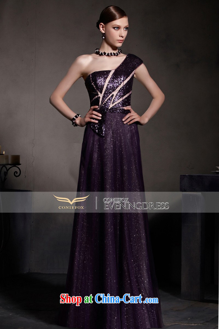 Creative Fox Evening Dress new dream purple evening dress single shoulder fall dress evening dress uniform toast high waist graphics thin dress the dress skirt 30,515 picture color XXL pictures, price, brand platters! Elections are good character, the national distribution, so why buy now enjoy more preferential! Health