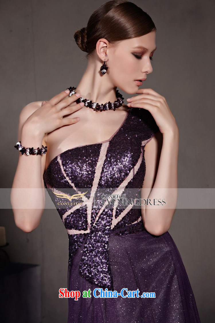 Creative Fox Evening Dress new dream purple evening dress single shoulder fall dress evening dress uniform toast high waist graphics thin dress the dress skirt 30,515 picture color XXL pictures, price, brand platters! Elections are good character, the national distribution, so why buy now enjoy more preferential! Health
