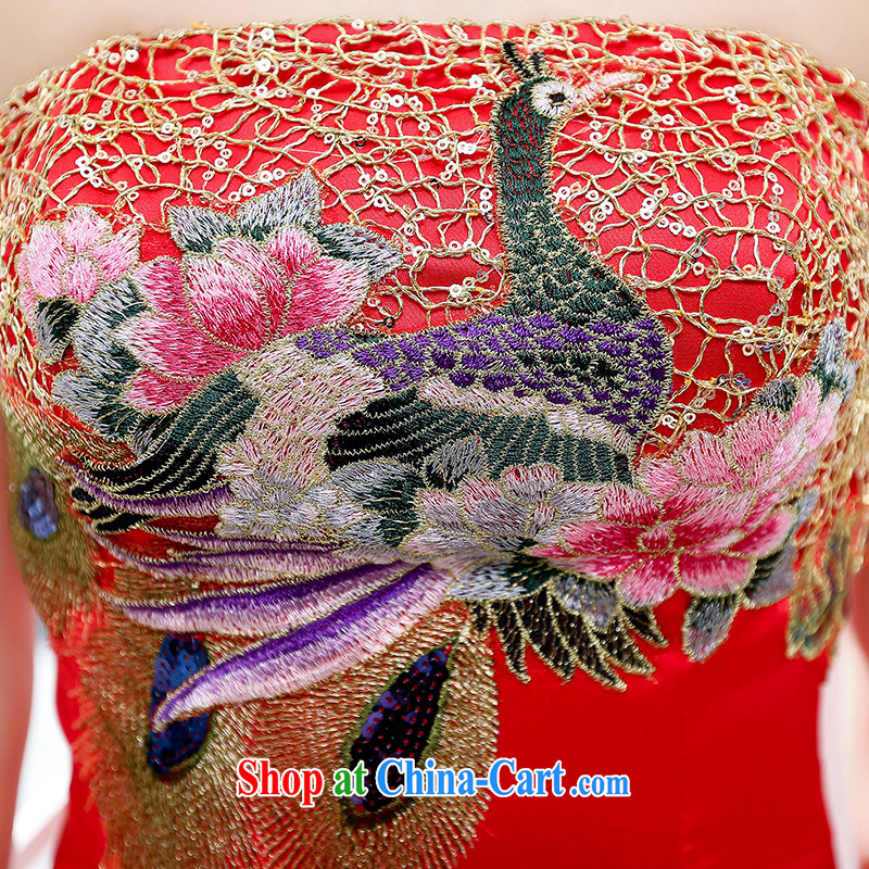 Mr Chau Tak-hay, summer 2015 the new National wind retro embroidery wiped chest dress female Red S, Mr CHAU Tak-hay (XINI), shopping on the Internet