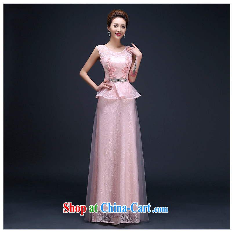 White first about the wedding dress 2015 new marriages served toast Korean dinner Evening Dress bridesmaid sense of beauty, long pink tailored to contact customer service, white first about, shopping on the Internet