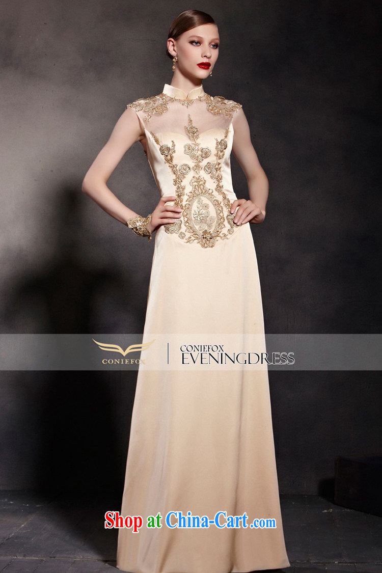 Creative Fox Evening Dress New Gold cheongsam dress Evening Dress toast clothing retro fall to dress the annual concert dress welcome serving 81,898 picture color XXL pictures, price, brand platters! Elections are good character, the national distribution, so why buy now enjoy more preferential! Health