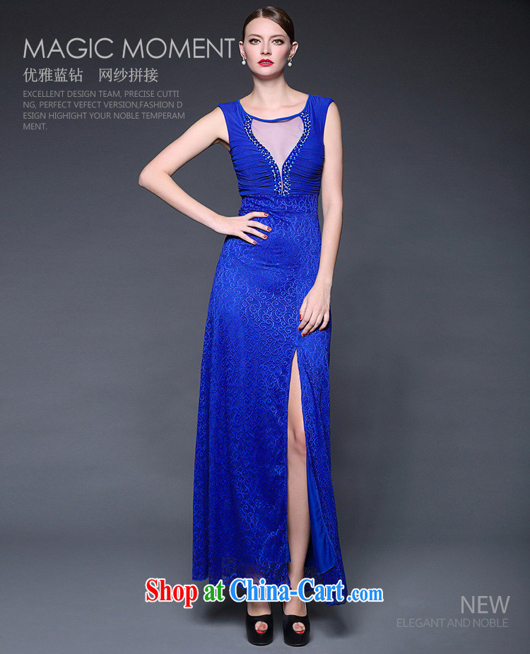 Axbaby summer 2015 New Products lace spell took over the nail Pearl Web yarn micro perspective dress dresses W 0215 blue are code pictures, price, brand platters! Elections are good character, the national distribution, so why buy now enjoy more preferential! Health