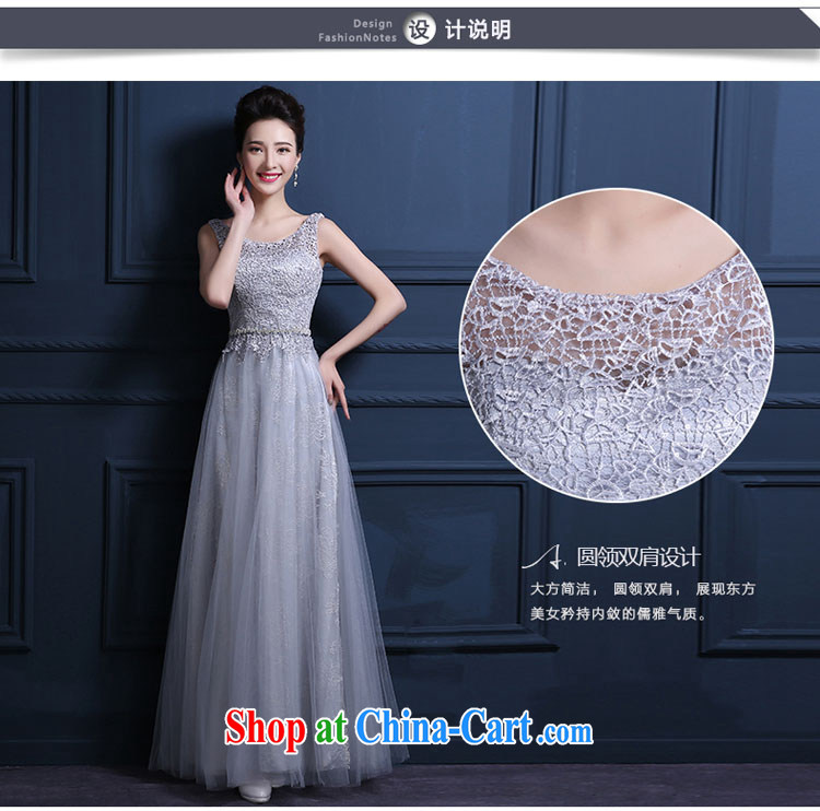 2015 new Korean version banquet show service moderator dress dress long, cultivating evening dress dresses spring and summer Women light gray L pictures, price, brand platters! Elections are good character, the national distribution, so why buy now enjoy more preferential! Health