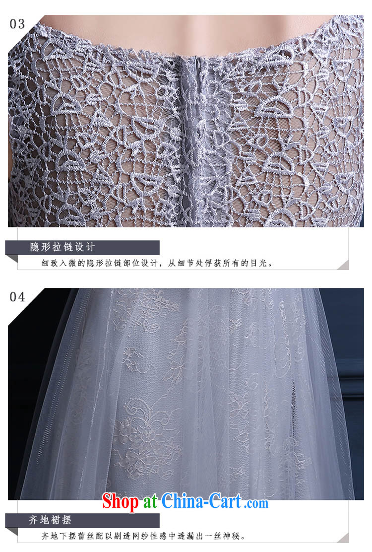 2015 new Korean version banquet show service moderator dress dress long, cultivating evening dress dresses spring and summer Women light gray L pictures, price, brand platters! Elections are good character, the national distribution, so why buy now enjoy more preferential! Health