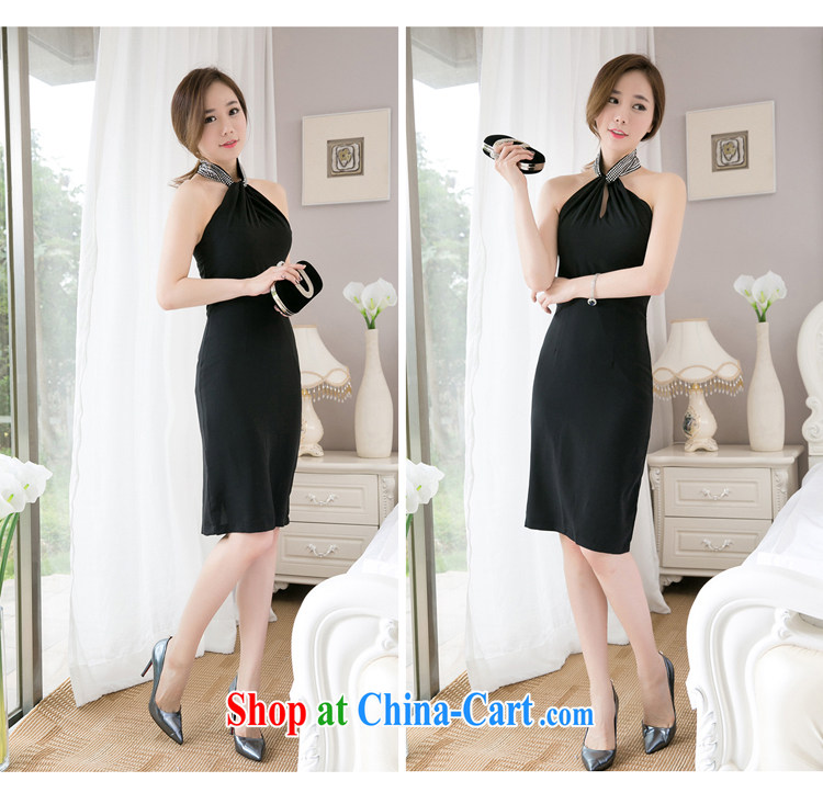 Yu-W 2015 summer Korean style beauty female OL sexy mount also dresses package and dress long skirt 4054 black XL pictures, price, brand platters! Elections are good character, the national distribution, so why buy now enjoy more preferential! Health