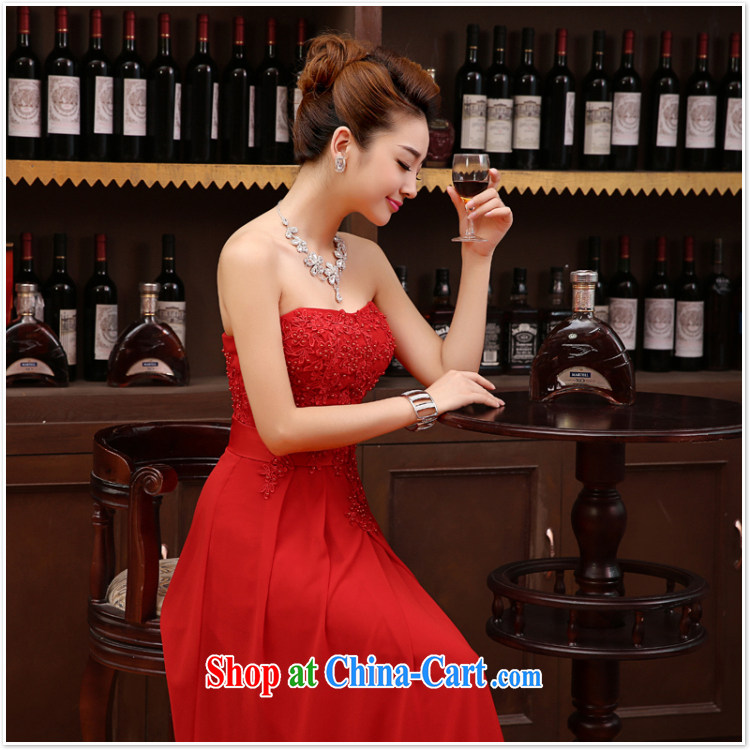 Her spirit fall and winter bridesmaid dresses in red sister dress Evening Dress 2015 new wedding bridesmaid dress long red M pictures, price, brand platters! Elections are good character, the national distribution, so why buy now enjoy more preferential! Health