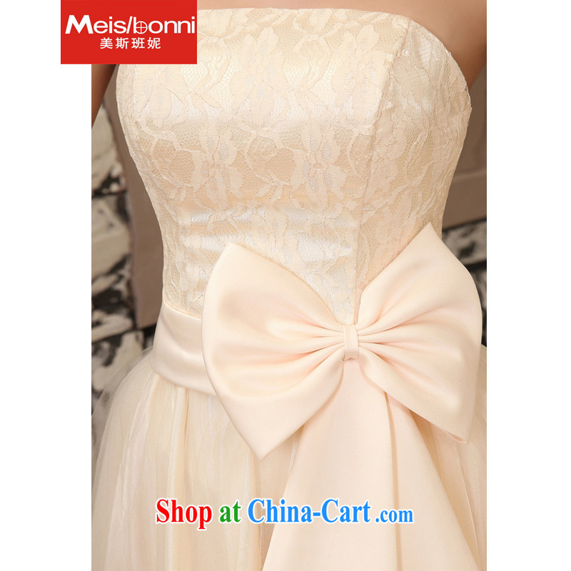 The US, in 2015 her bridesmaid dresses small short sister small dress beauty bridal toast serving small dress 5 CLY red, and the United States, her class (Meisibonni), shopping on the Internet