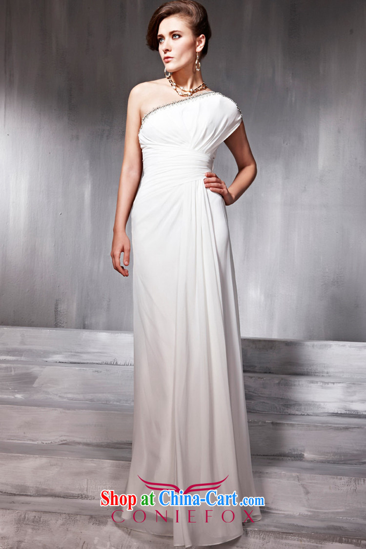 Creative Fox Evening Dress white a shoulder bridal wedding dress banquet dress Red Carpet dress evening dress uniform toast the dress long skirt 56,861 white M pictures, price, brand platters! Elections are good character, the national distribution, so why buy now enjoy more preferential! Health