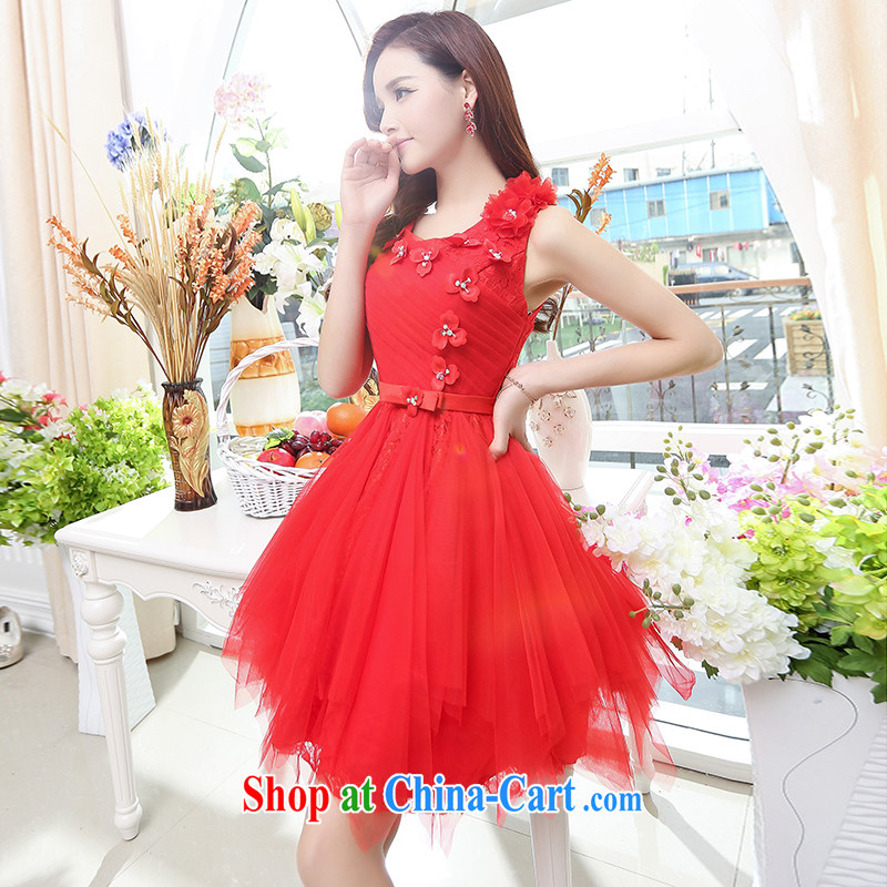 With her dress, dresses spring new 2015 wedding dresses style classy bridal toast back to door service presided over marriage bridesmaid dress is also canopies canopy skirt red XL, involving her, Jacob (JIEJIYA), shopping on the Internet