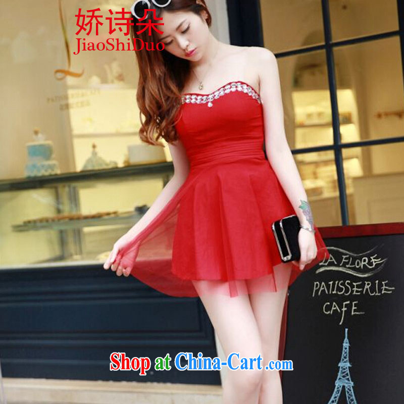 Aviation poetry flower Mary Magdalene 2015 chest wrapped chest Web yarn small dress dresses red are code