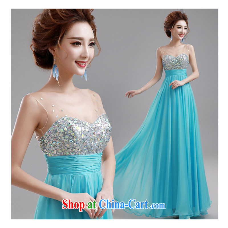White first into some Blue fluoro lace diamond bridal set wedding toast marriage serving dinner banquet wedding evening dress blue tailored contact customer service, white first about, shopping on the Internet