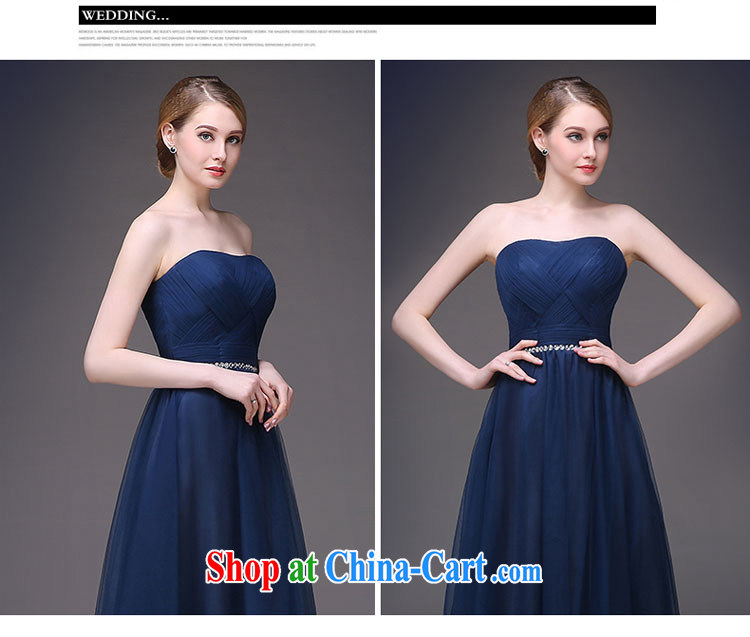 Evening Dress 2015 new European and American Korean dress Spring Summer banquet toast bridal moderator long dress female deep blue tailored contact Customer Service pictures, price, brand platters! Elections are good character, the national distribution, so why buy now enjoy more preferential! Health