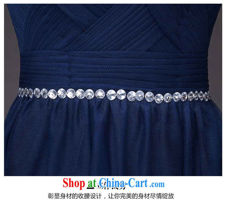 Evening Dress 2015 new European and American Korean dress Spring Summer banquet toast bridal moderator long dress female deep blue tailored contact Customer Service pictures, price, brand platters! Elections are good character, the national distribution, so why buy now enjoy more preferential! Health