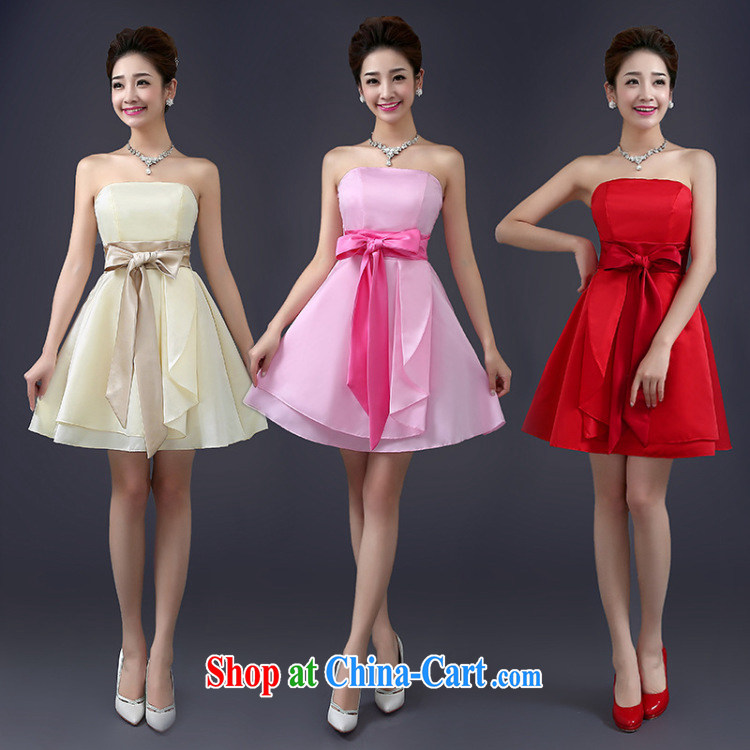 Optimized performance-gathering small dress 2015 new bridesmaid serving short spring and summer evening dress sister dress MZ 2100 champagne color, pictures, price, brand platters! Elections are good character, the national distribution, so why buy now enjoy more preferential! Health