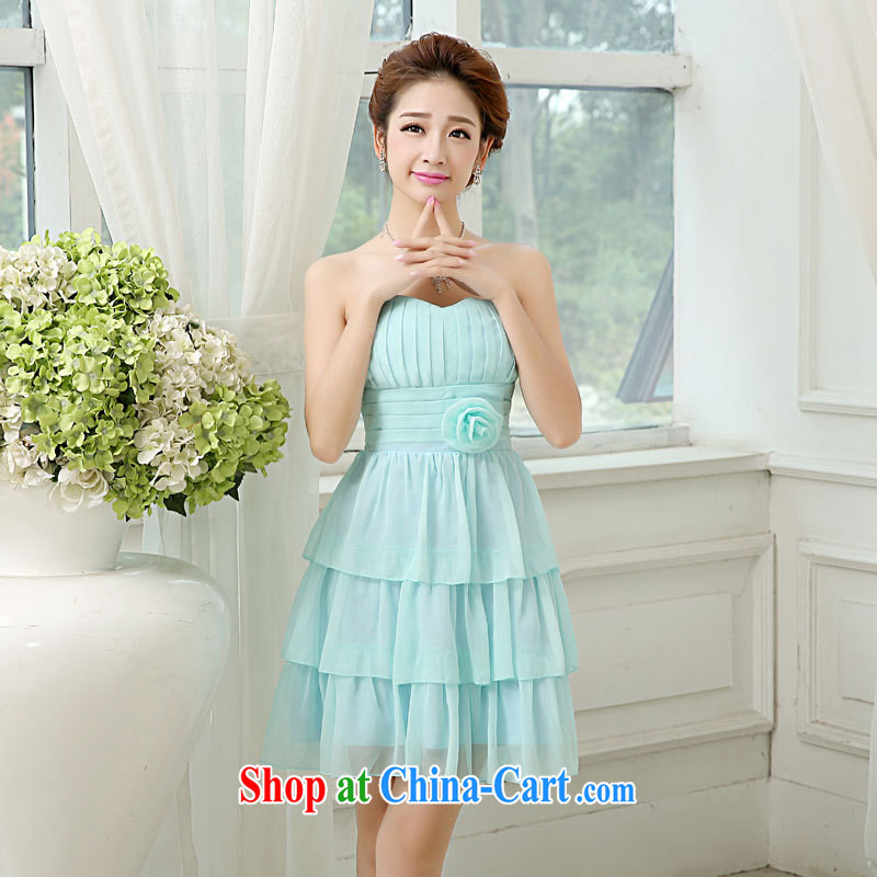 Optimize Philip Wong Yu-hong bridesmaid wedding toast wedding dress blue bridesmaid's wedding short Evening Dress small dress bridesmaid MZ 2107 sky blue are code, optimize, and shopping on the Internet