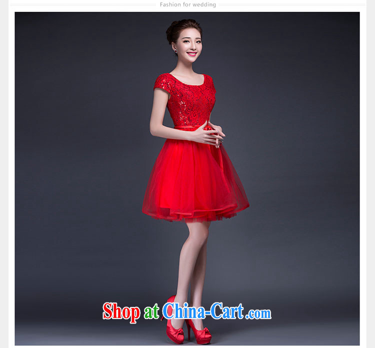 Summer 2015 new wedding dresses Korean lace, a field shoulder graphics thin bride toast wedding dress red XXXL pictures, price, brand platters! Elections are good character, the national distribution, so why buy now enjoy more preferential! Health