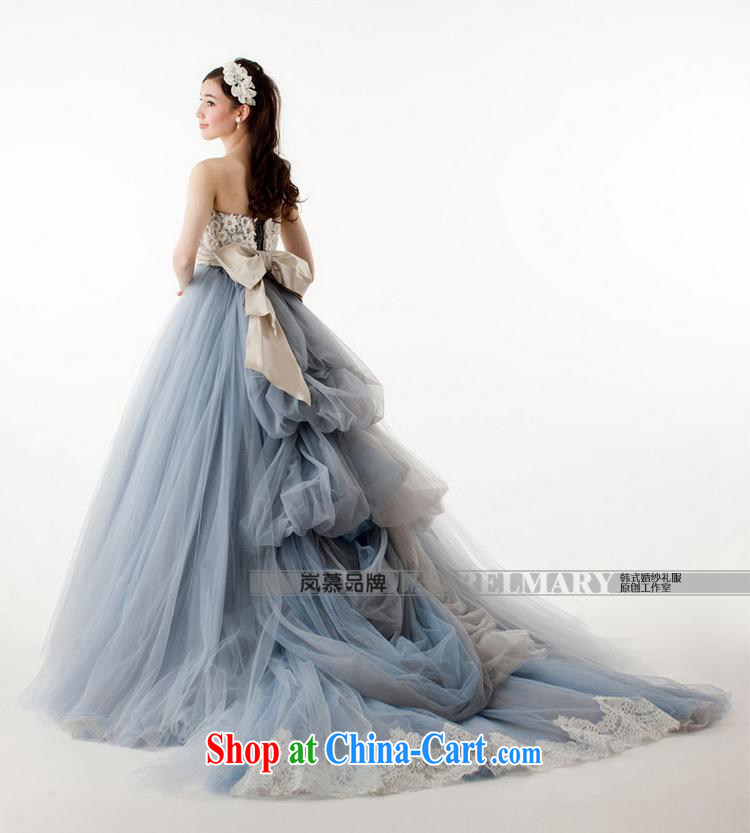 Sponsors The 2015 new original Korean-style wrapped chest shaggy dress blue-gray bridal dresses serving toast ceremony performances serving as the blue and gray Custom Size pictures, price, brand platters! Elections are good character, the national distribution, so why buy now enjoy more preferential! Health