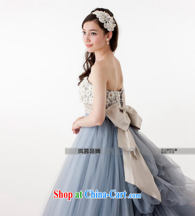 Sponsors The 2015 new original Korean-style wrapped chest shaggy dress blue-gray bridal dresses serving toast ceremony performances serving as the blue and gray Custom Size pictures, price, brand platters! Elections are good character, the national distribution, so why buy now enjoy more preferential! Health
