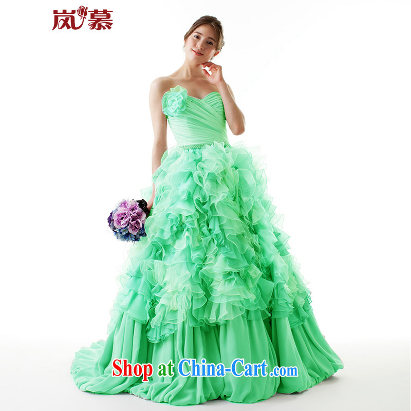 Sponsors The 2015 new original high-end atmosphere standard on the shaggy dress bridal gown service performed cheerful XL _chest 95 waist 79.