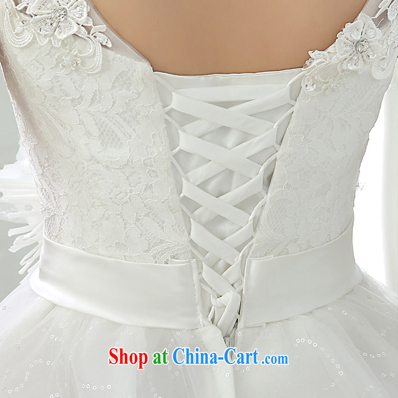 The china yarn 2015 new summer the Field shoulder lace white shaggy short skirts, bridal wedding dresses small white. size does not accept return and china yarn, shopping on the Internet