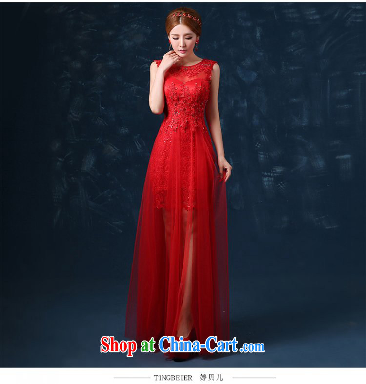 Ting Beverly 2015 new summer bridal toast serving long dual-shoulder wedding dress, red dress banquet beauty, red XL pictures, price, brand platters! Elections are good character, the national distribution, so why buy now enjoy more preferential! Health