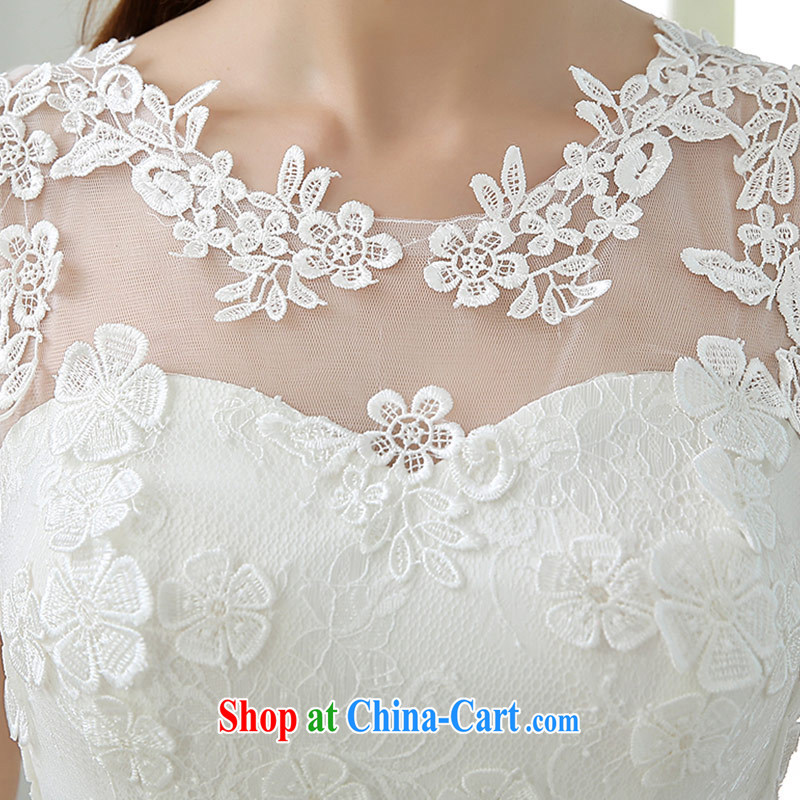 The china yarn 2015 new summer Korean fresh round-collar dresses bridal wedding toast serving small red dress white s and China yarn, shopping on the Internet