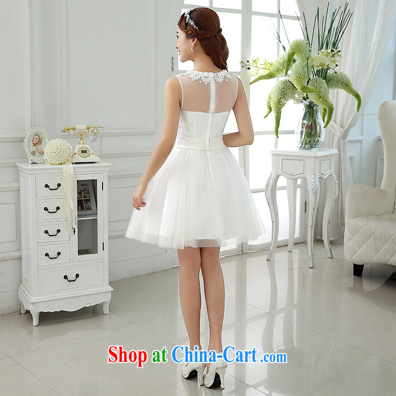 The china yarn 2015 new summer round-collar white one shoulder lace shaggy dress short wedding dresses bridal wedding dresses small white. size does not accept return and china yarn, shopping on the Internet