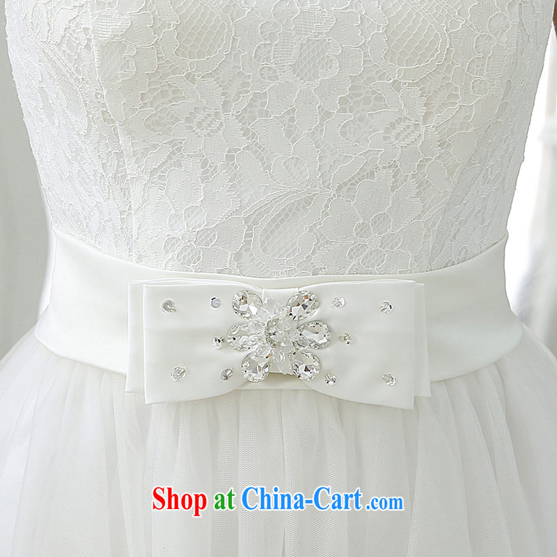 The china yarn 2015 new summer round-collar white one shoulder lace shaggy dress short wedding dresses bridal wedding dresses small white. size does not accept return and china yarn, shopping on the Internet