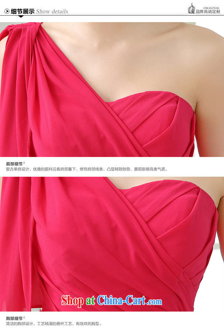 The china yarn 2015 new single shoulder lace summer beauty video skinny dress bridal toast clothing bridesmaid serving the red. size does not accept return pictures, price, brand platters! Elections are good character, the national distribution, so why buy now enjoy more preferential! Health