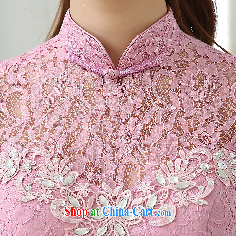 The china yarn 2015 new summer retro, for cultivating graphics thin bride toast wedding services bridesmaid clothing short dresses 豆沙 toner. size will not accept return and china yarn, shopping on the Internet