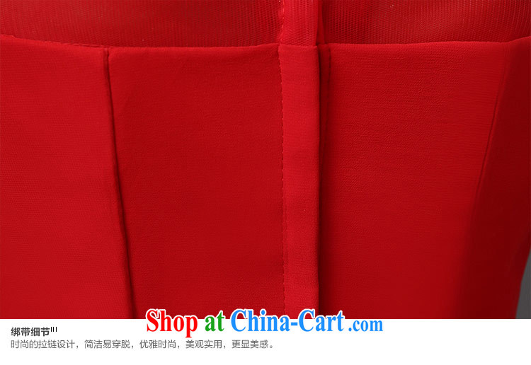 The china yarn summer 2015 New Field shoulder lace insert drill, the cuff dress red bridal toast clothing dress Red. size does not accept return pictures, price, brand platters! Elections are good character, the national distribution, so why buy now enjoy more preferential! Health