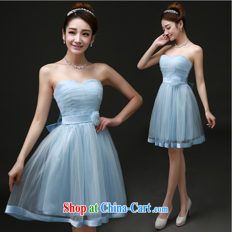 White first to approximately 2015 new bridesmaid serving short blue sister dress bridesmaid dress small dress spring banquet dress female blue tailored contact customer service, white first to about, and, on-line shopping