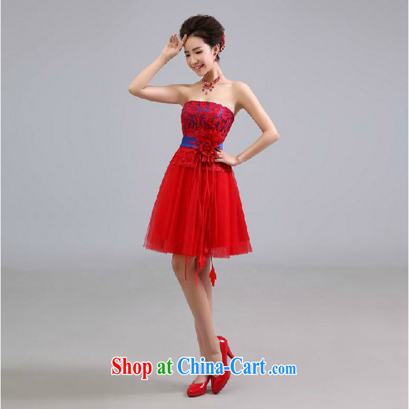 Yong-yan and wedding dresses new 2015 summer bridal toast clothing bridesmaid stage the short dress Red. size color will not be refunded, Yong Yan good offices, shopping on the Internet