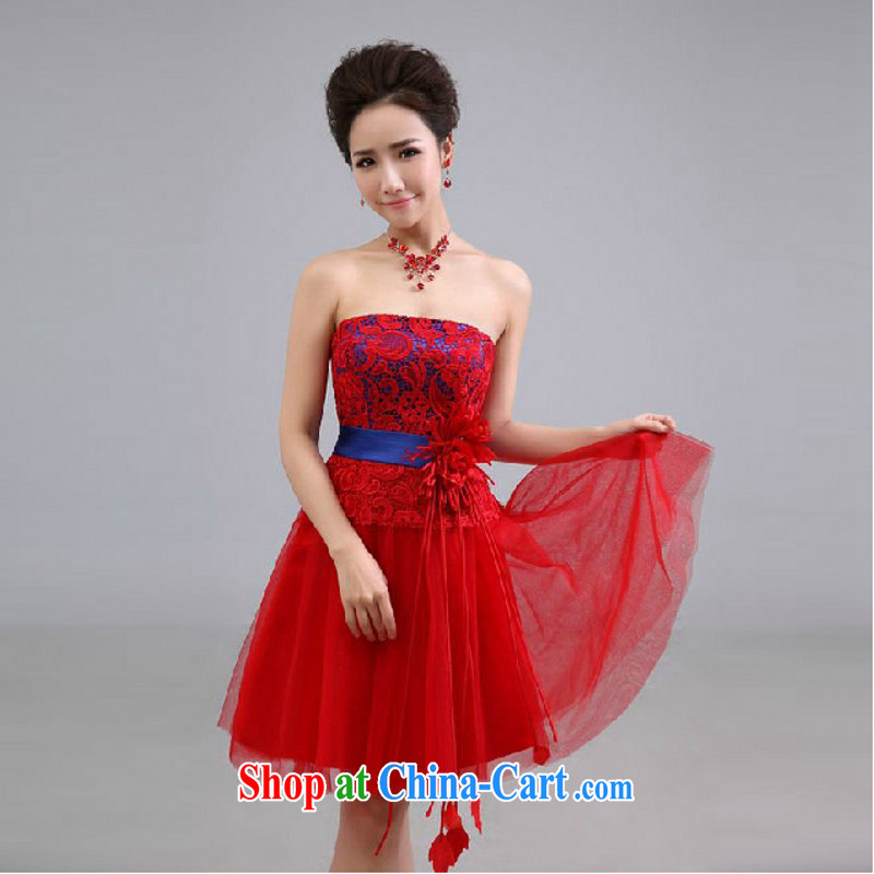Yong-yan and wedding dresses new 2015 summer bridal toast clothing bridesmaid stage the short dress Red. size color will not be refunded, Yong Yan good offices, shopping on the Internet