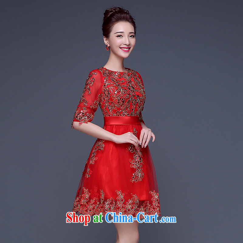 Ting Beverly bridal toast serving short summer 2015 new wedding dress female Red wedding dresses small dress, tied with a red M Ting, Beverly (tingbeier), and, shopping on the Internet