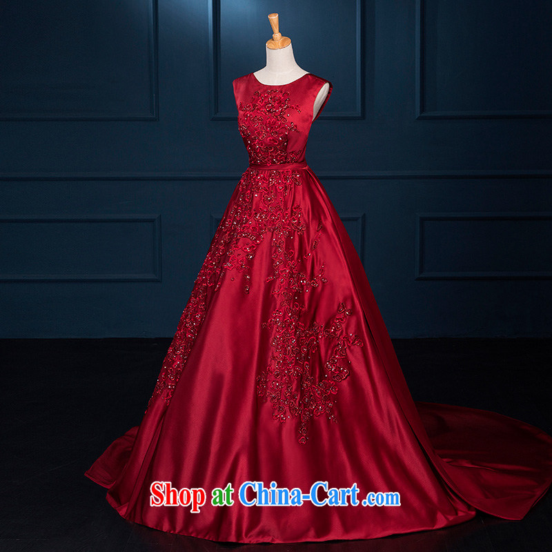 It is not the JUSERE high-end wedding dresses Elie Saab new high quality Deep V collar wine red bride toast wedding dress Evening Dress red tailored, by no means, that, online shopping